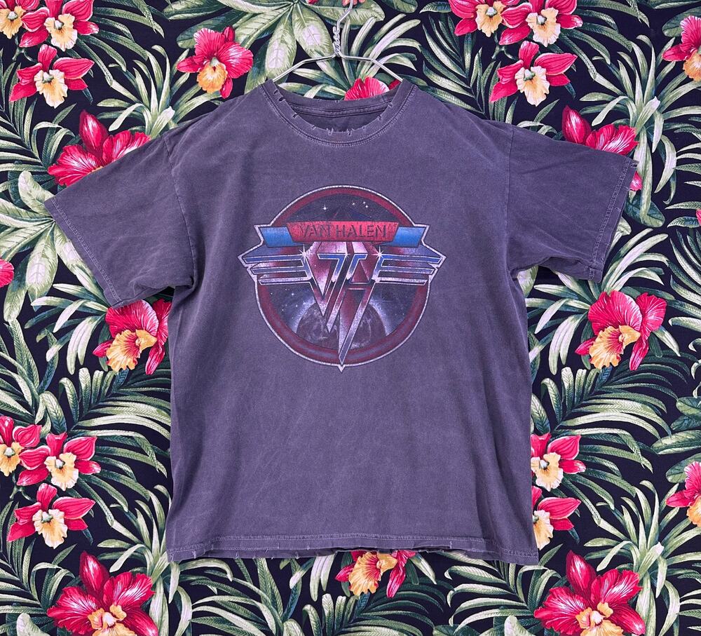 Van Halen TShirt Size S/M  Vintage Retro Faded Distress